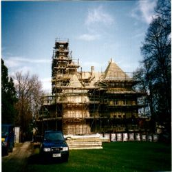Turm-Fassadengeruest Bischofswerda 1994 01